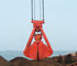16T Teknik Clamshell Grab Bucket 10m³ Untuk Massal Cargo Crane, Disesuaikan Warna pemasok