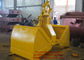 Peralatan Konstruksi Excavator Clamshell Hydraulic Grab Bucket Disesuaikan Warna pemasok