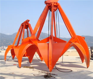 CINA 16T tali mekanis Orange Peel ambil 5 m³ batu pasir Loadiing / Steel memo dan bijih pemasok