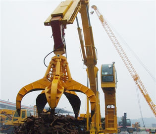 CINA 1.25m³ Excavator Ambil Lampiran Orange Peel Excavator Grab Bucket untuk Loading Scrap Steel pemasok