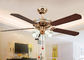 Disadur Rose Gold Modern Ceiling Fan lampu dengan besi, Acrylic pemasok