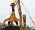 1.25m³ Excavator Ambil Lampiran Orange Peel Excavator Grab Bucket untuk Loading Scrap Steel pemasok